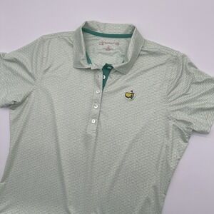 Magnolia Lane Tech Women's L Hogan Bridge Masters Augusta National Golf Polo AOP
